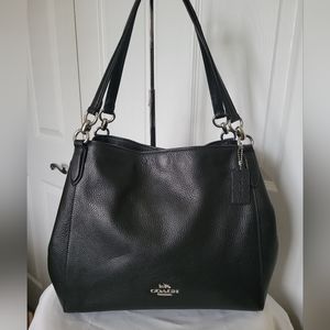 Coach Hallie Shoulder Bag Black
